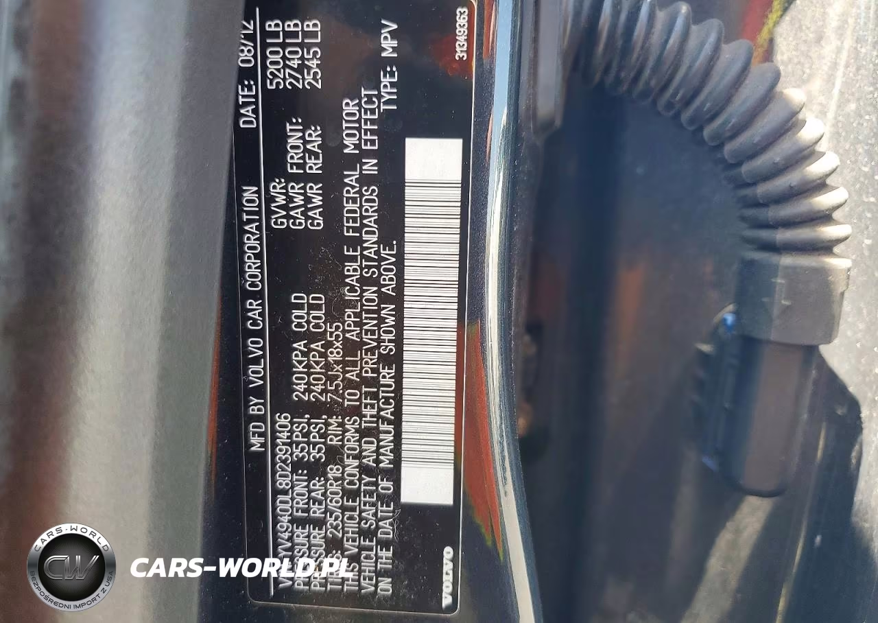 2013 Volvo Xc60 3.2 VIN:YV4940DL8D2391406 - 13