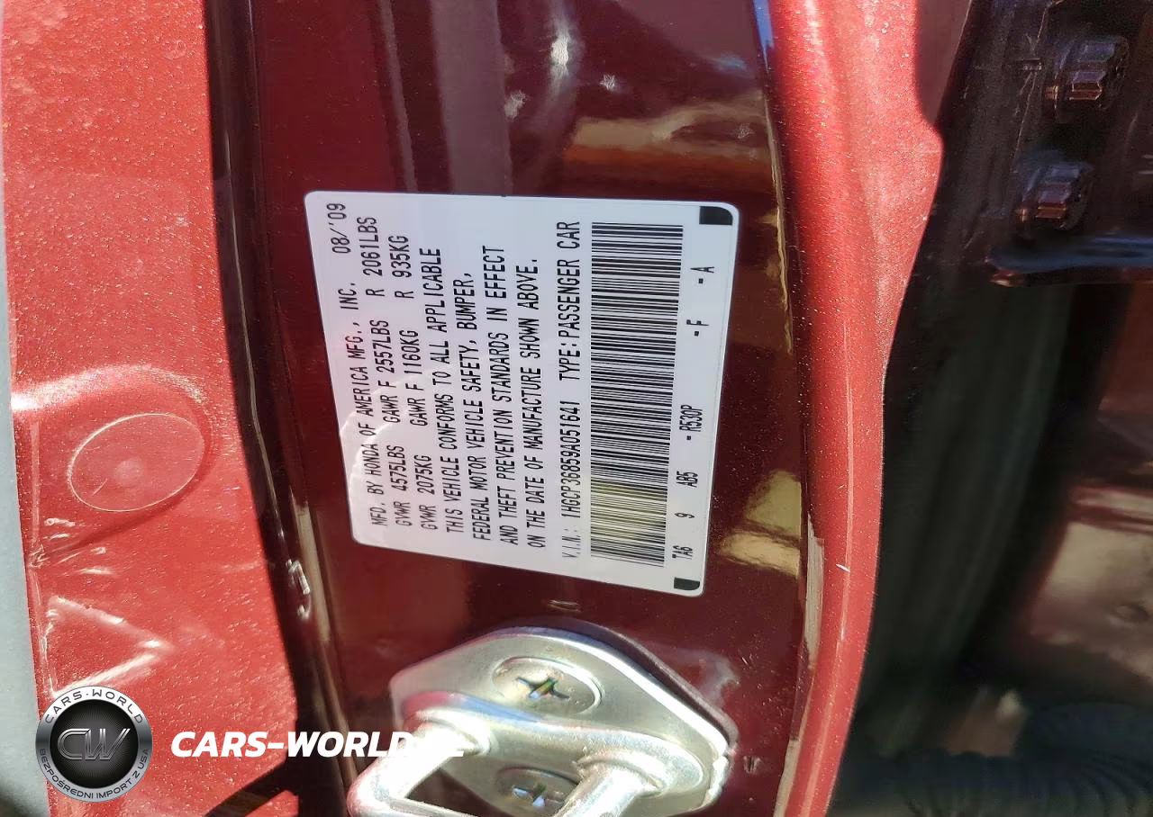 2009 Honda Accord Exl VIN:1HGCP36859A051641 - 13