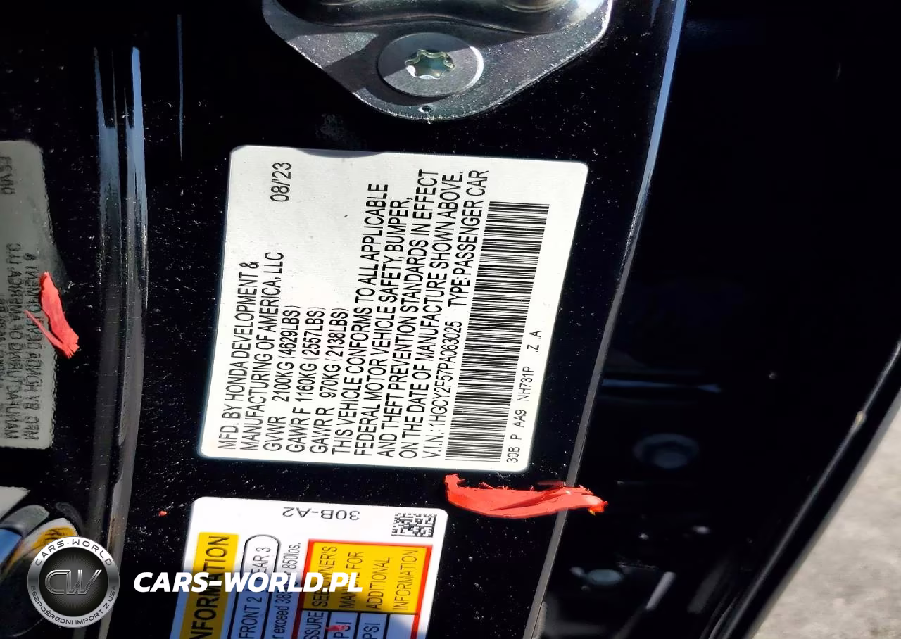 2023 Honda Accord Hybrid Sport VIN:1HGCY2F57PA063025 - 12