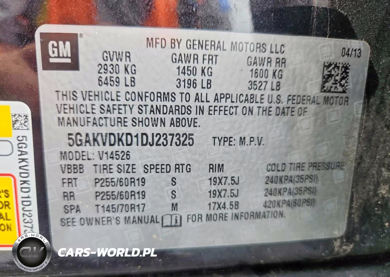 2013 Buick Enclave VIN:5GAKVDKD1DJ237325 - 13