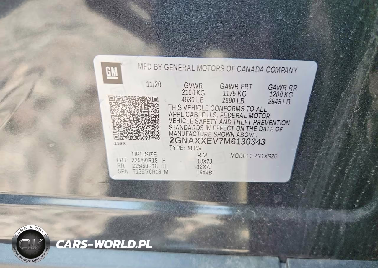 2021 Chevrolet Equinox Premier VIN:2GNAXXEV7M6130343 - 13