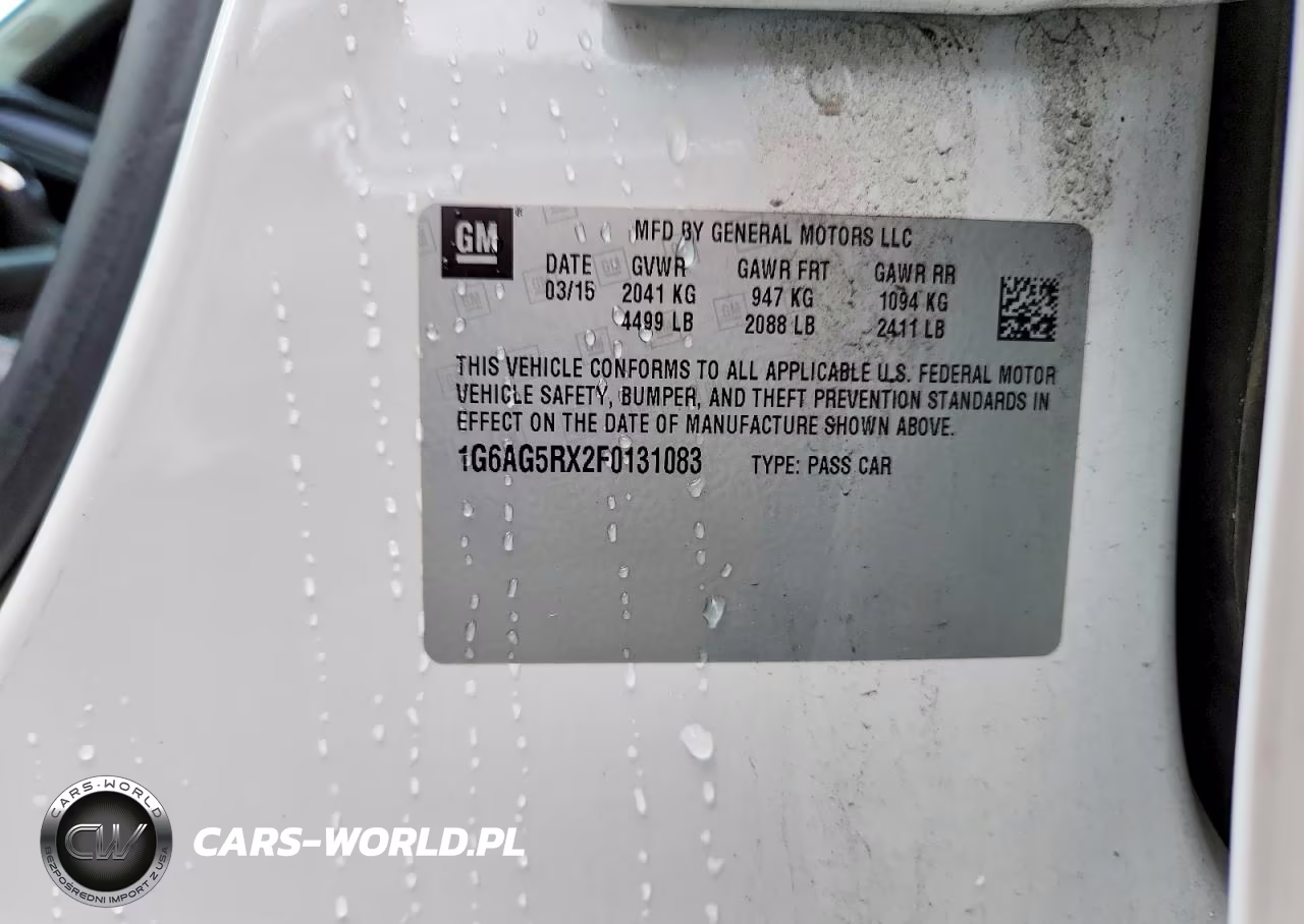 2015 Cadillac Ats VIN:1G6AG5RX2F0131083 - 13