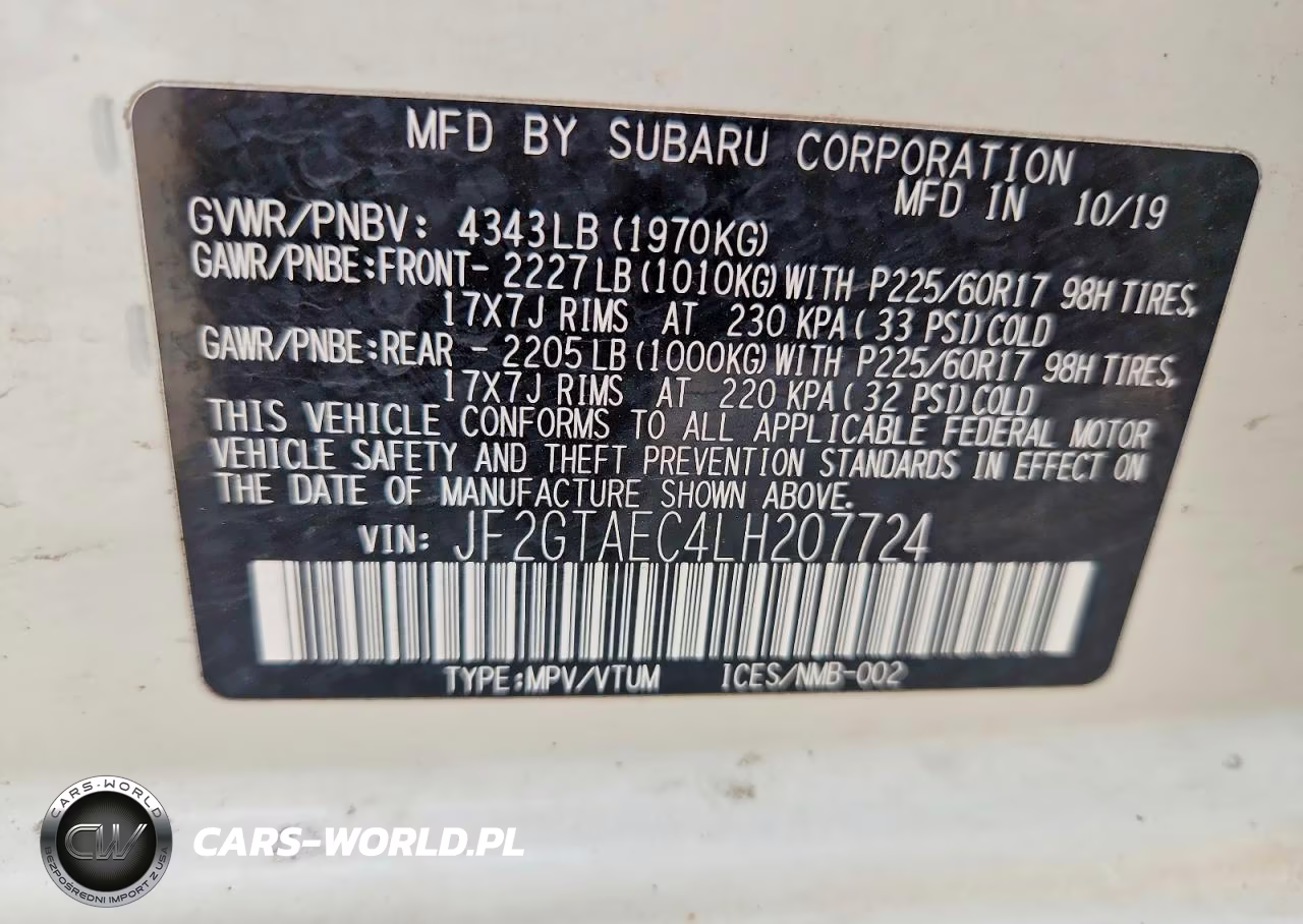 2020 Subaru Crosstrek Premium VIN:JF2GTAEC4LH207724 - 14