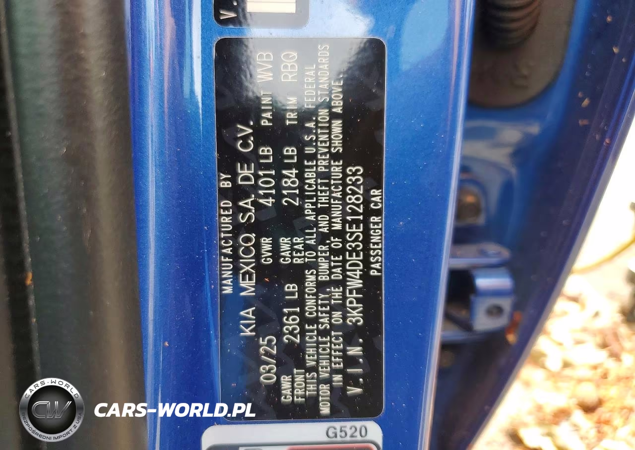 2025 Kia K4 Gt Line VIN:3KPFW4DE3SE128233 - 12