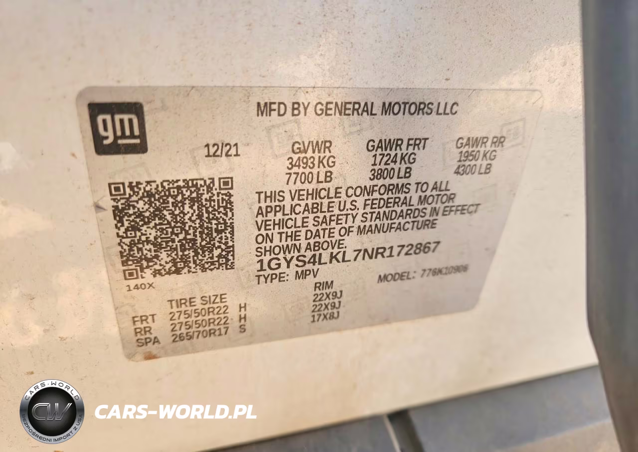 2022 Cadillac Escalade Esv Premium Luxury VIN:1GYS4LKL7NR172867 - 14