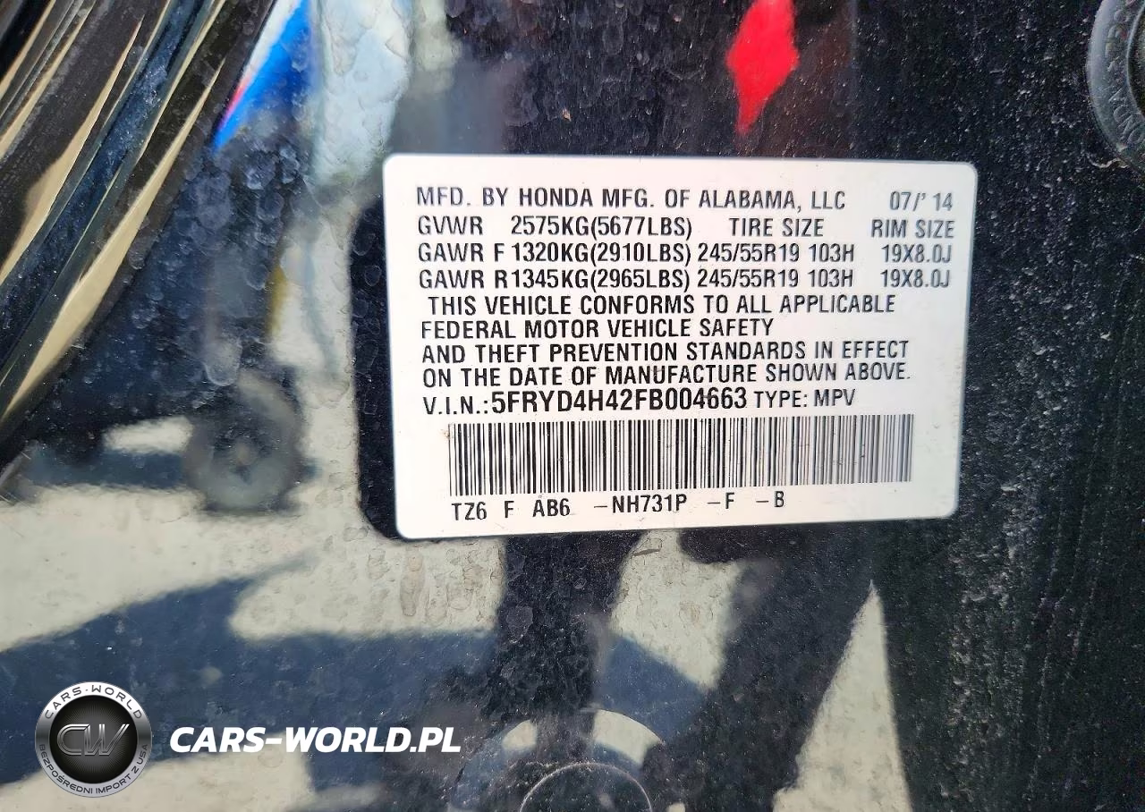 2015 Acura Mdx Technology VIN:5FRYD4H42FB004663 - 12