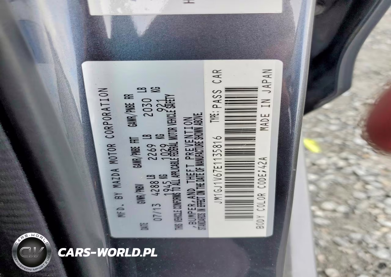 2014 Mazda 6 Touring VIN:JM1GJ1V67E1135816 - 12