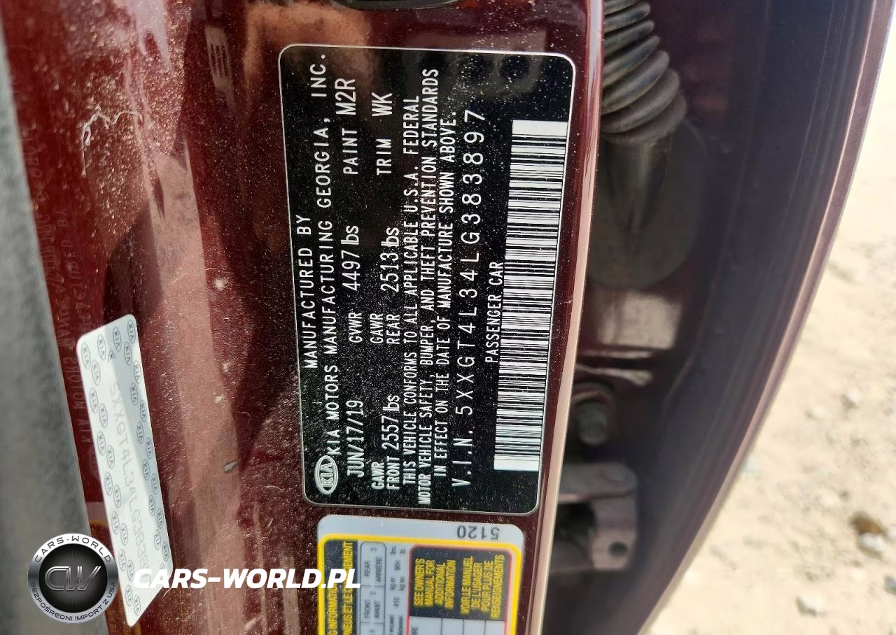 2020 Kia Optima Lx VIN:5XXGT4L34LG383897 - 13