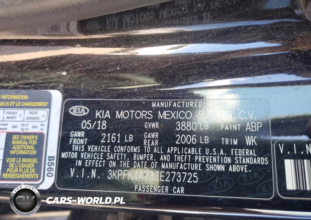 2018 Kia Forte Lx VIN:3KPFK4A73JE273725 - 12
