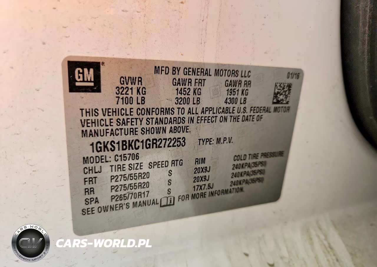 2016 GMC Yukon Slt VIN:1GKS1BKC1GR272253 - 13