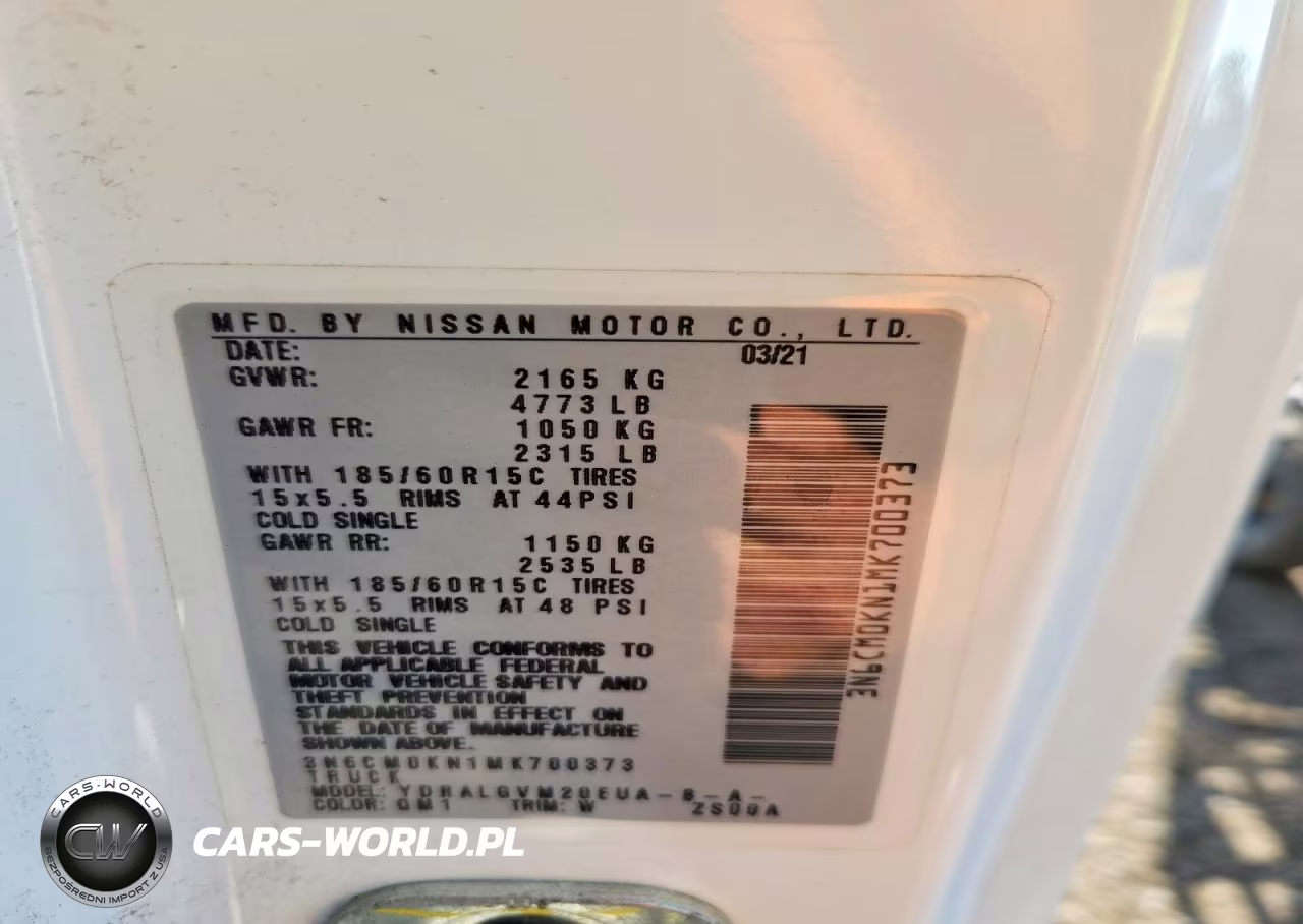 2021 Nissan Nv200 Sv Delivery Van VIN:3N6CM0KN1MK700373 - 14