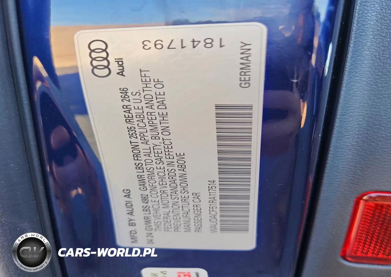 2024 Audi A5 Premium 45 VIN:WAUDACF51RA117514 - 13