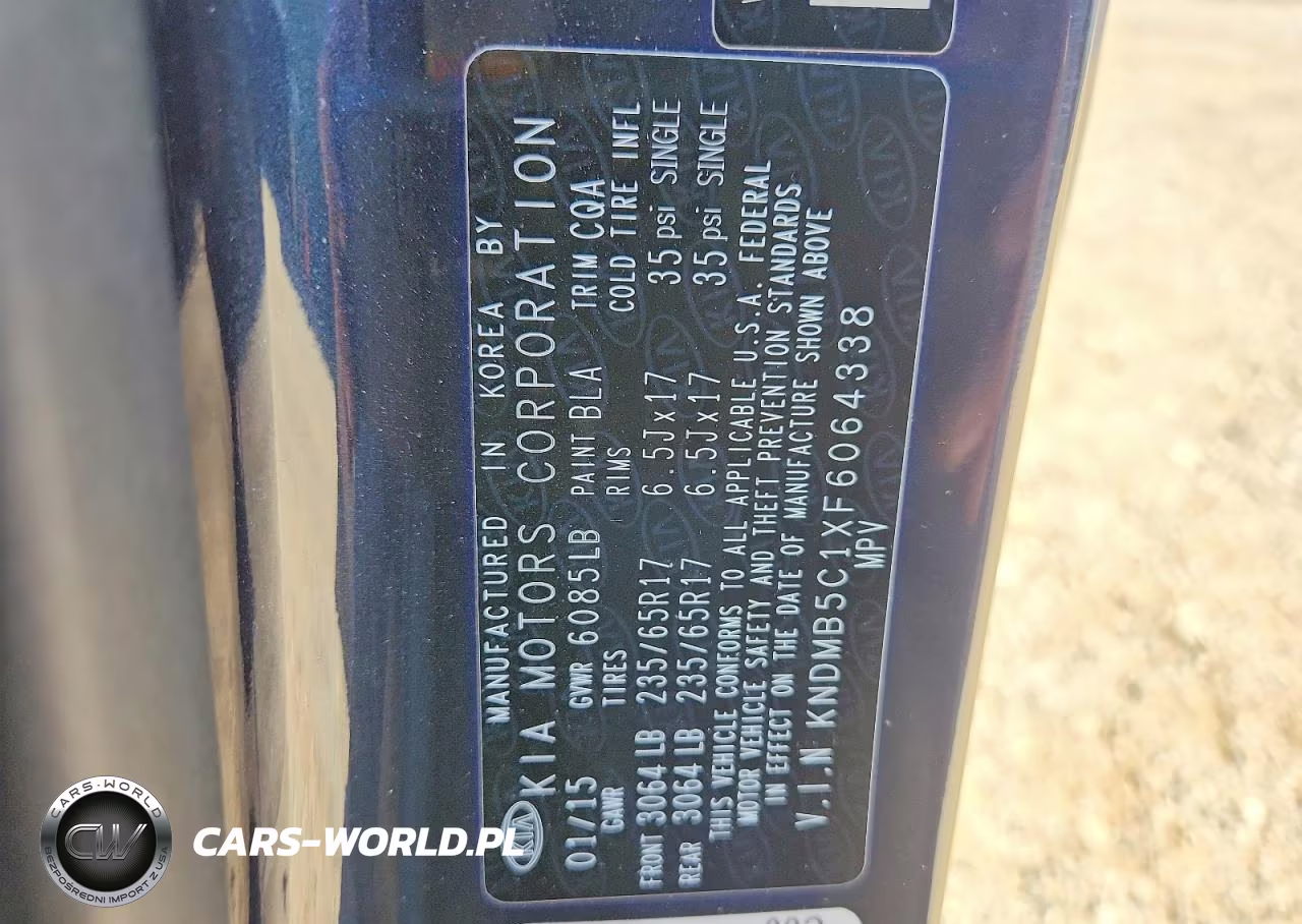 2015 Kia Sedona Lx VIN:KNDMB5C1XF6064338 - 13