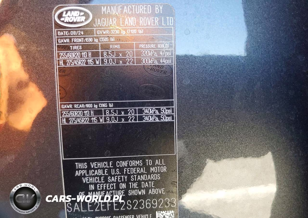 2025 Land Rover Defender 110 X-Dynamic Se VIN:SALE2EFE2S2369233 - 13