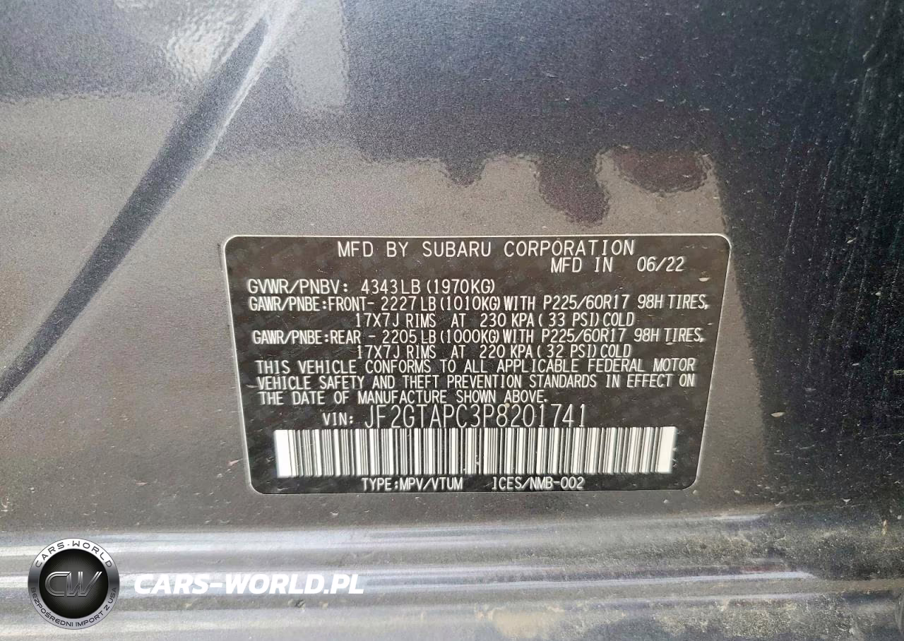 2023 Subaru Crosstrek Premium VIN:JF2GTAPC3P8201741 - 12
