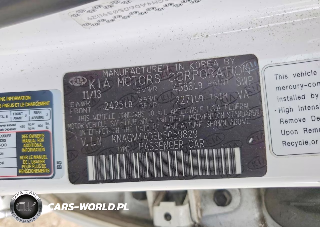 2013 Kia Optima Hybrid VIN:KNAGM4AD6D5059829 - 12