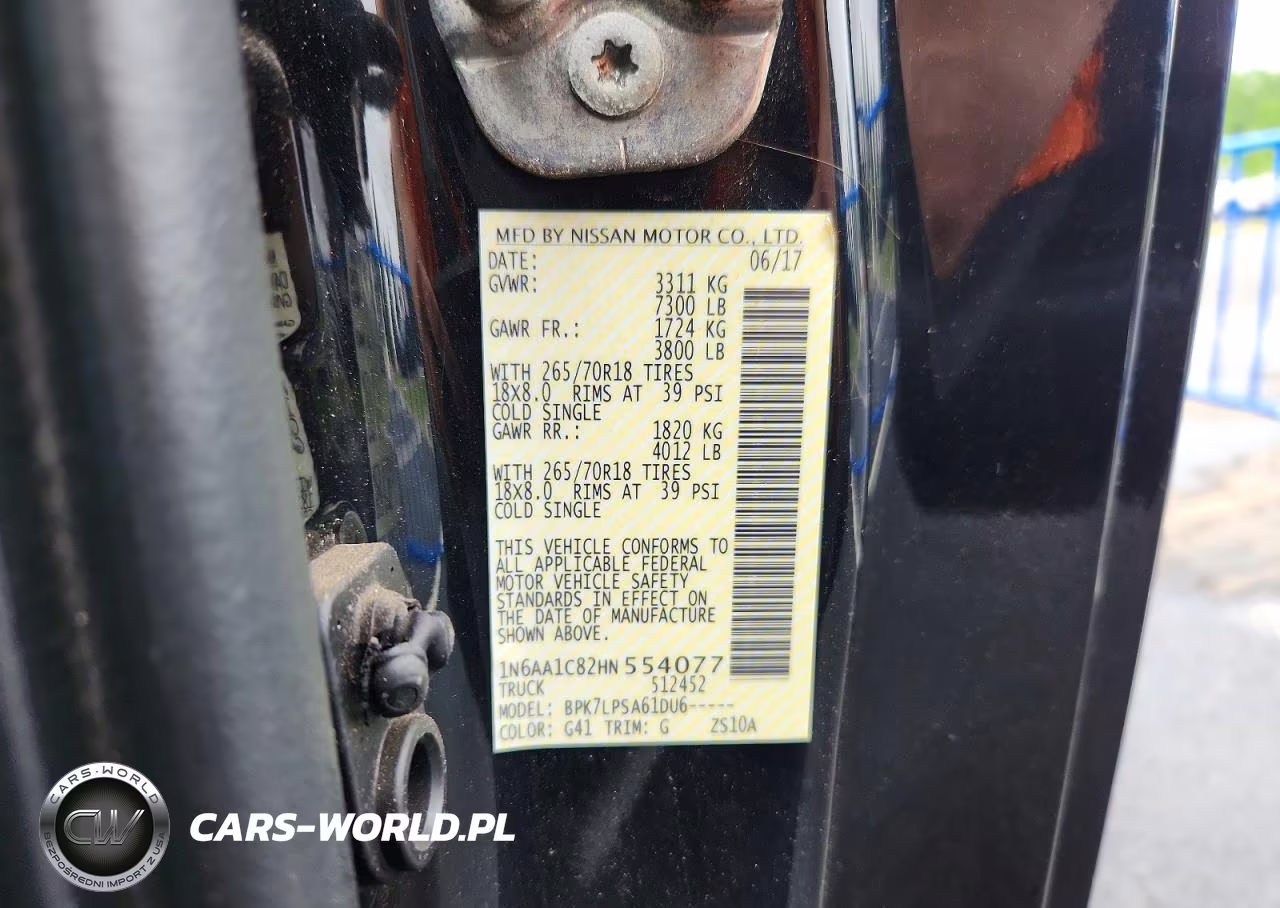 2017 Nissan Titan S VIN:1N6AA1C82HN554077 - 12
