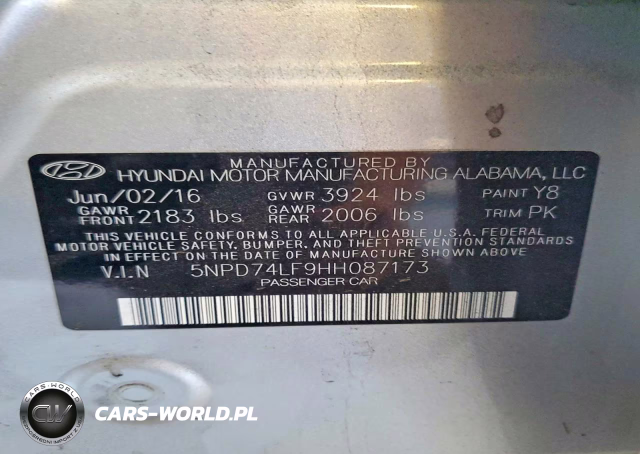 2017 Hyundai Elantra Se VIN:5NPD74LF9HH087173 - 13