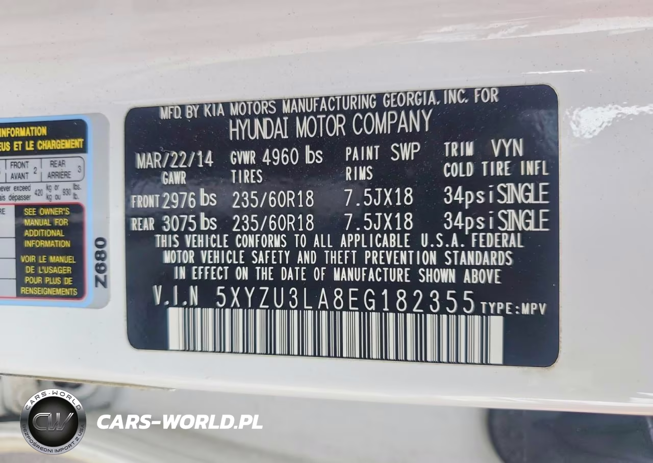 2014 Hyundai Santa Fe Sport 2.0T VIN:5XYZU3LA8EG182355 - 13