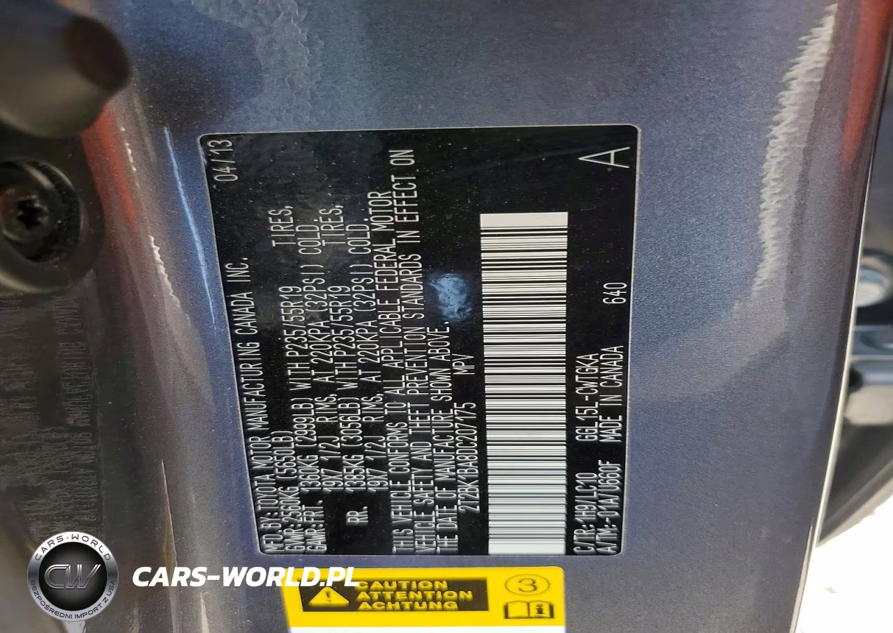 2013 Lexus Rx 350 Base VIN:2T2BK1BA8DC207175 - 12