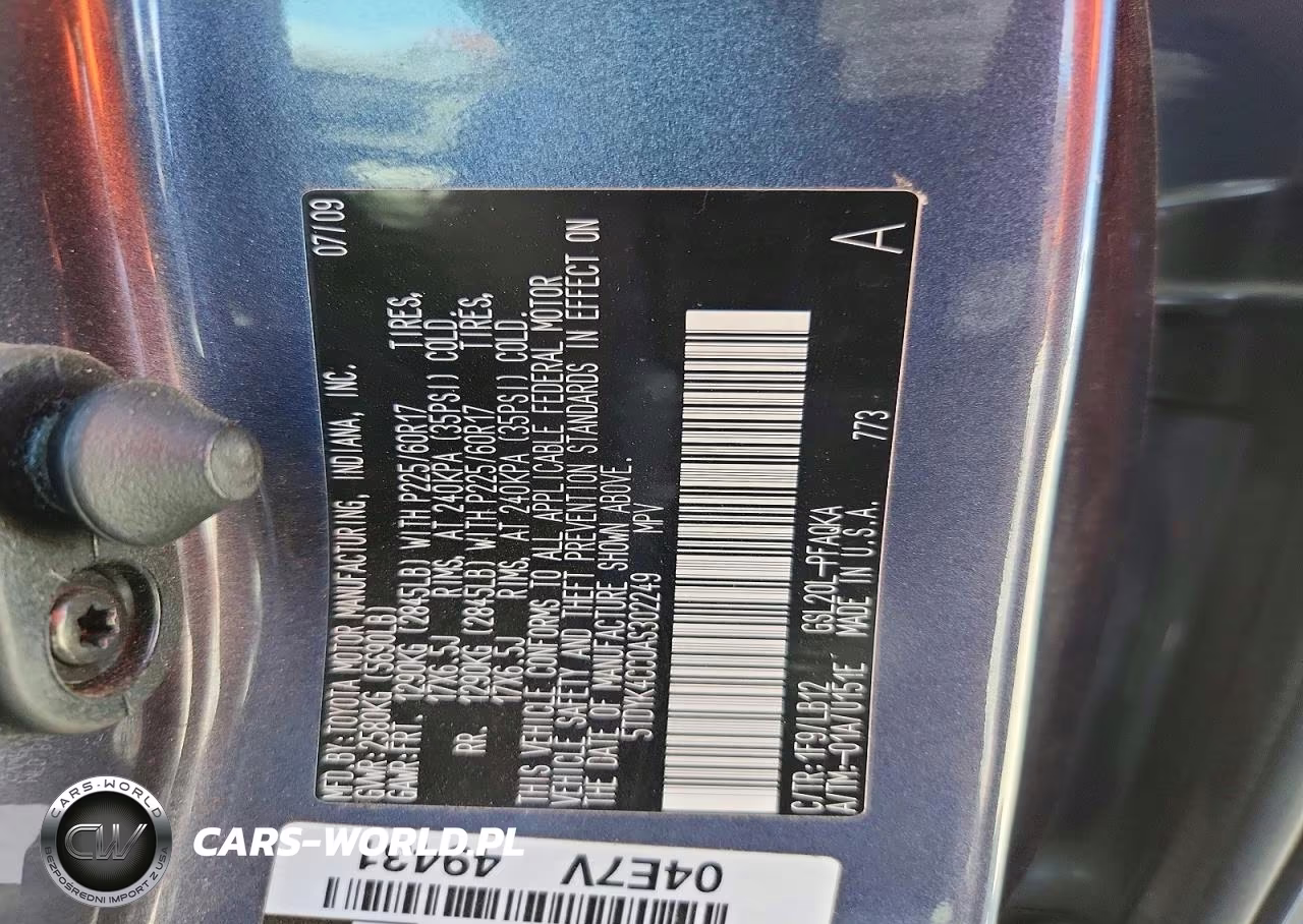 2010 Toyota Sienna Xle Limited VIN:5TDYK4CC0AS302249 - 13
