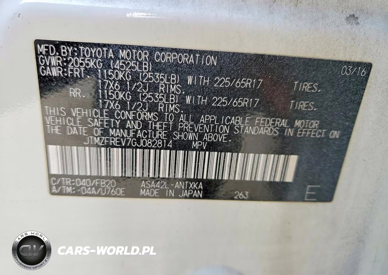 2016 Toyota Rav4 Le VIN:JTMZFREV7GJ082814 - 13