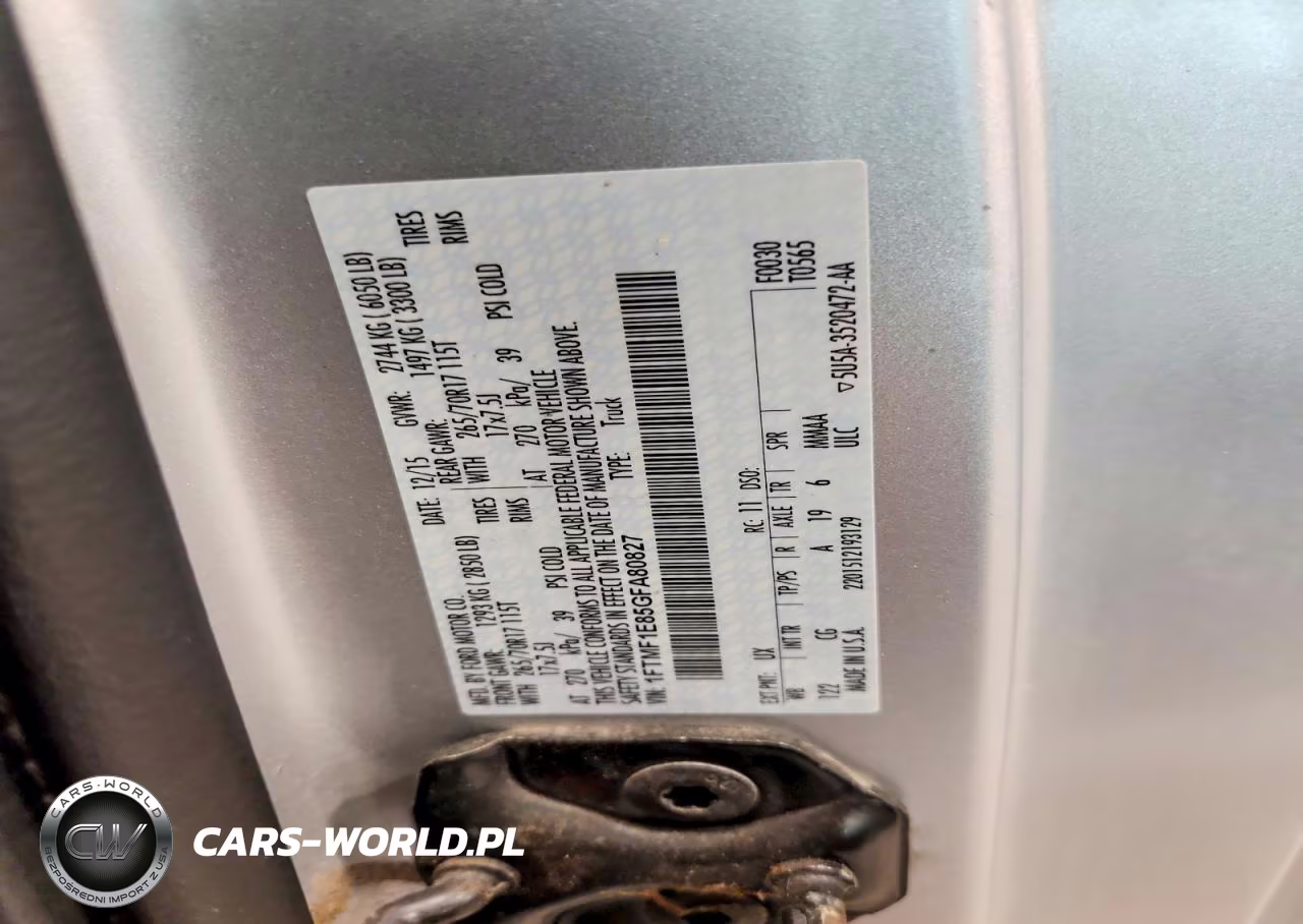 2016 Ford F150 VIN:1FTMF1E85GFA80827 - 12