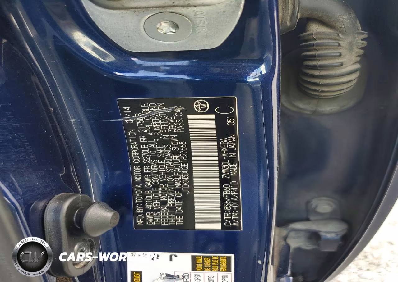 2014 Toyota Prius Two VIN:JTDKN3DU2E1827668 - 12