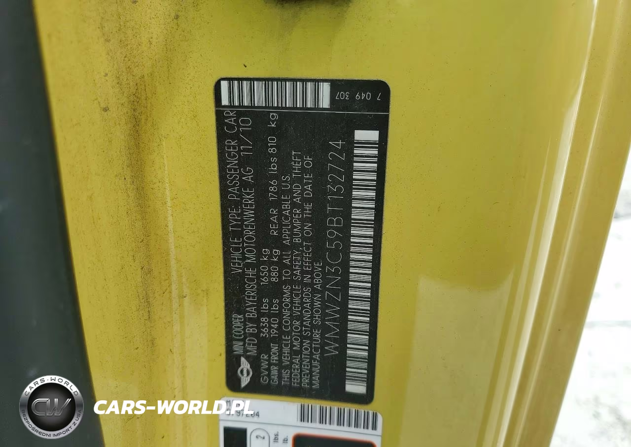 2011 Mini Cooper VIN:WMWZN3C59BT132724 - 13