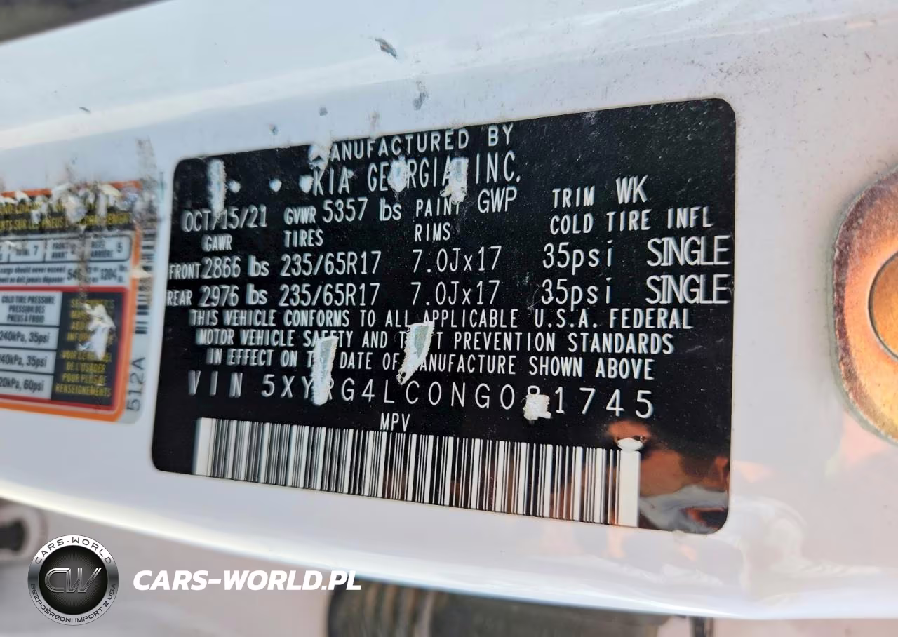 2022 Kia Sorento Lx VIN:5XYRG4LC0NG081745 - 13