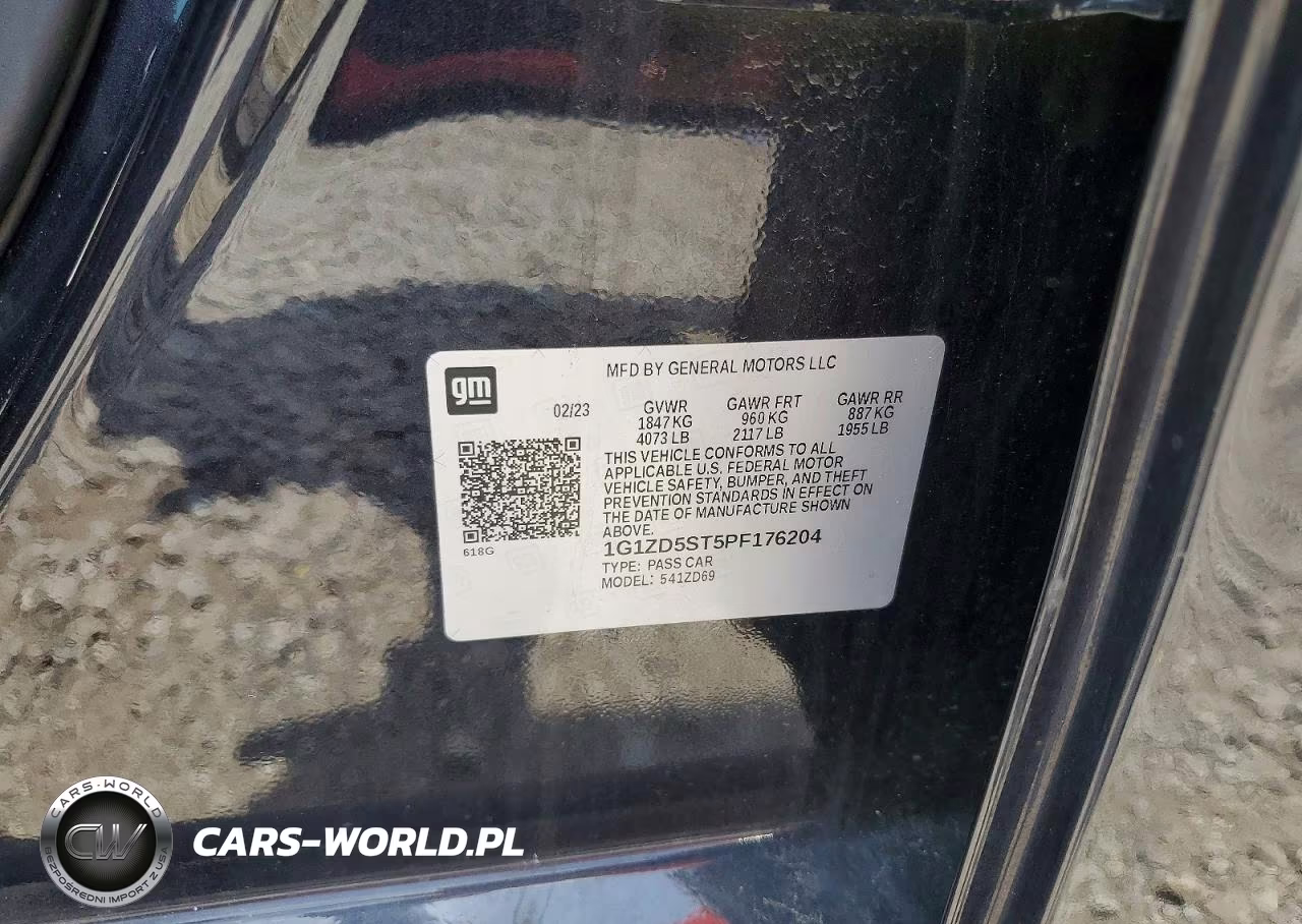 2023 Chevrolet Malibu Lt VIN:1G1ZD5ST5PF176204 - 13