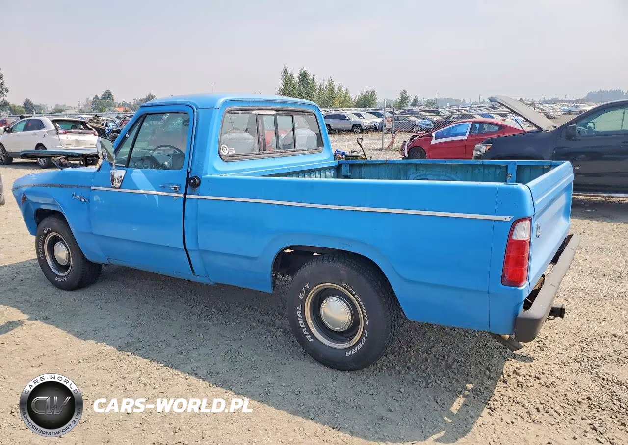 1973 Dodge D100 1-2 Ton VIN:D14AF3S134992 - 2
