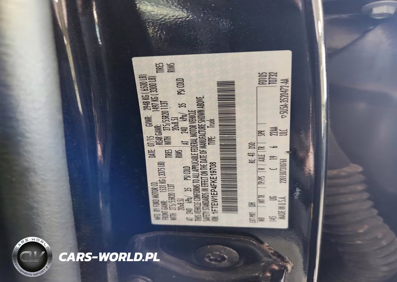 2015 Ford F150 Supercrew VIN:1FTEW1EP4FKE19708 - 12