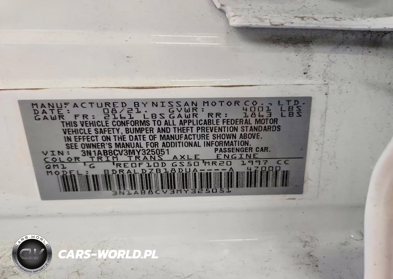 2021 Nissan Sentra Sv VIN:3N1AB8CV3MY325051 - 12
