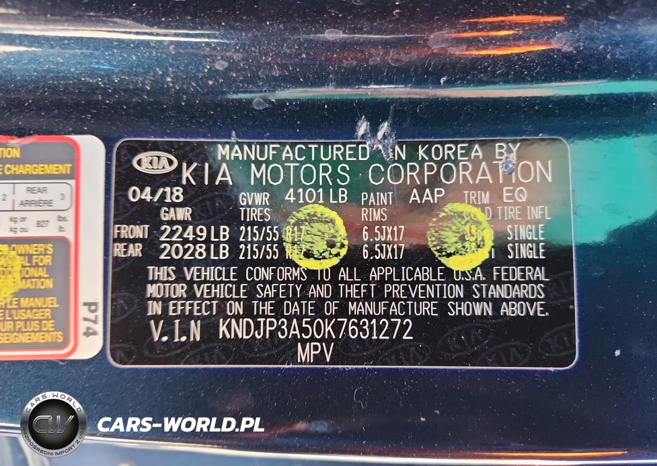 2019 Kia Soul + VIN:KNDJP3A50K7631272 - 12