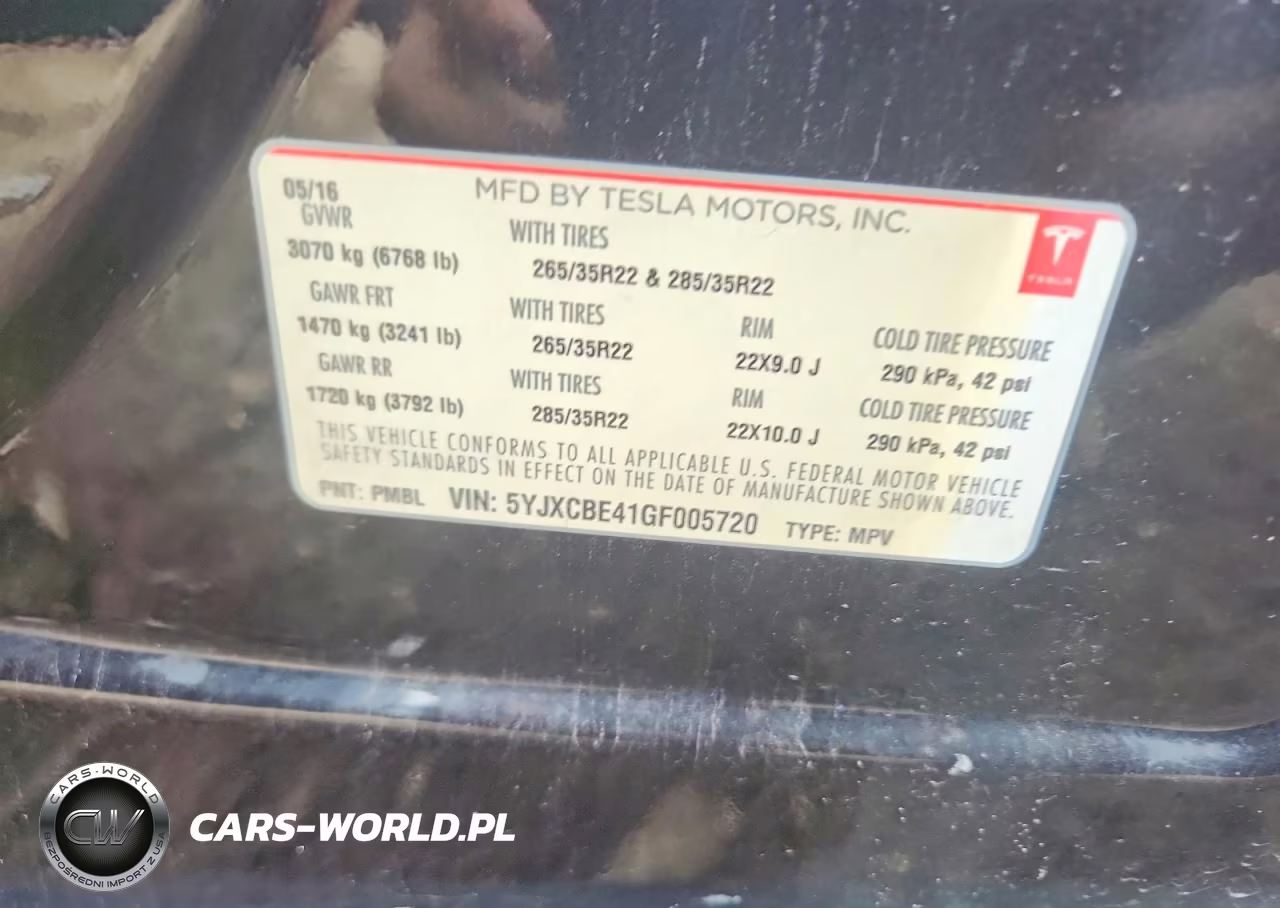 2016 Tesla Model X VIN:5YJXCBE41GF005720 - 12