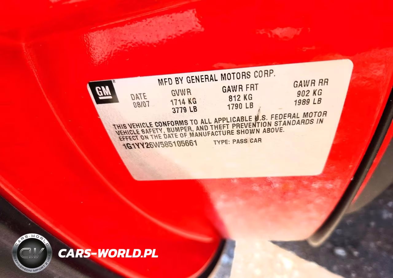 2008 Chevrolet Corvette VIN:1G1YY26W585105661 - 12