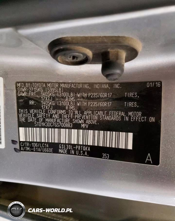 2016 Toyota Sienna Xle 8-Passenger VIN:5TDYK3DC7GS700883 - 13