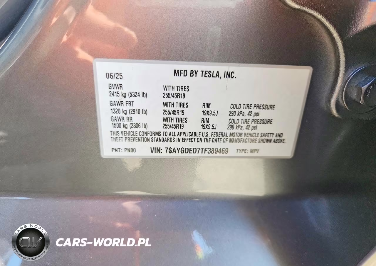 2026 Tesla Model Y VIN:7SAYGDED7TF389469 - 13