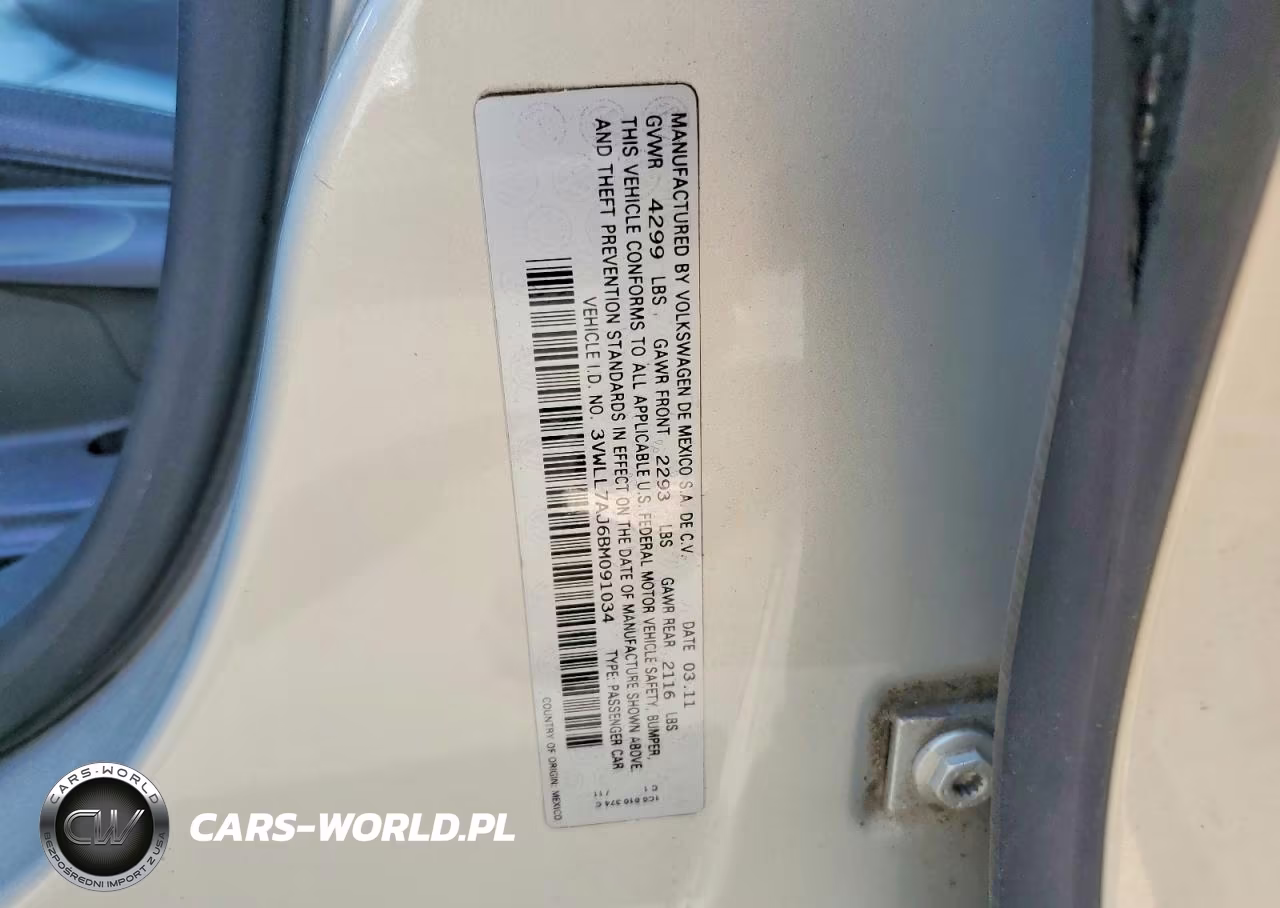 2011 Volkswagen Jetta Tdi VIN:3VWLL7AJ6BM091034 - 12