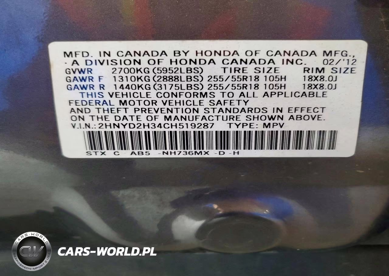 2012 Acura Mdx Technology VIN:2HNYD2H34CH519287 - 13