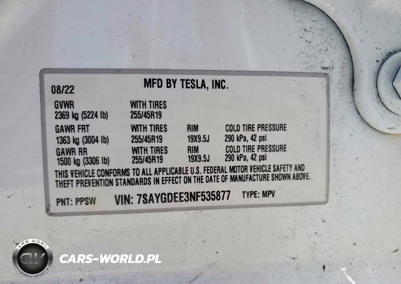 2022 Tesla Model Y VIN:7SAYGDEE3NF535877 - 13
