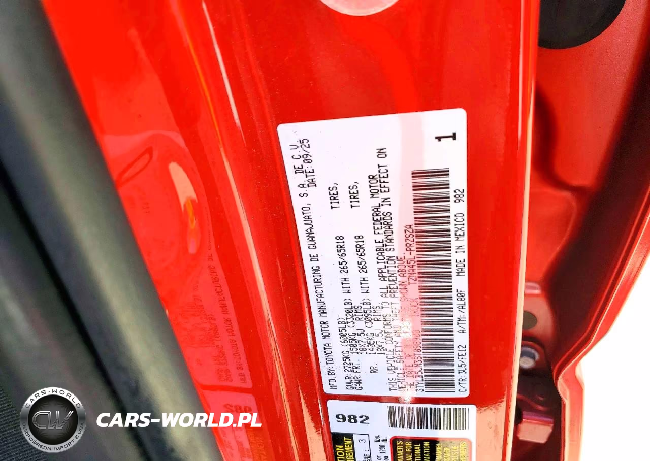 2025 Toyota Tacoma Trd Sport VIN:3TYLB5JN3ST098900 - 12