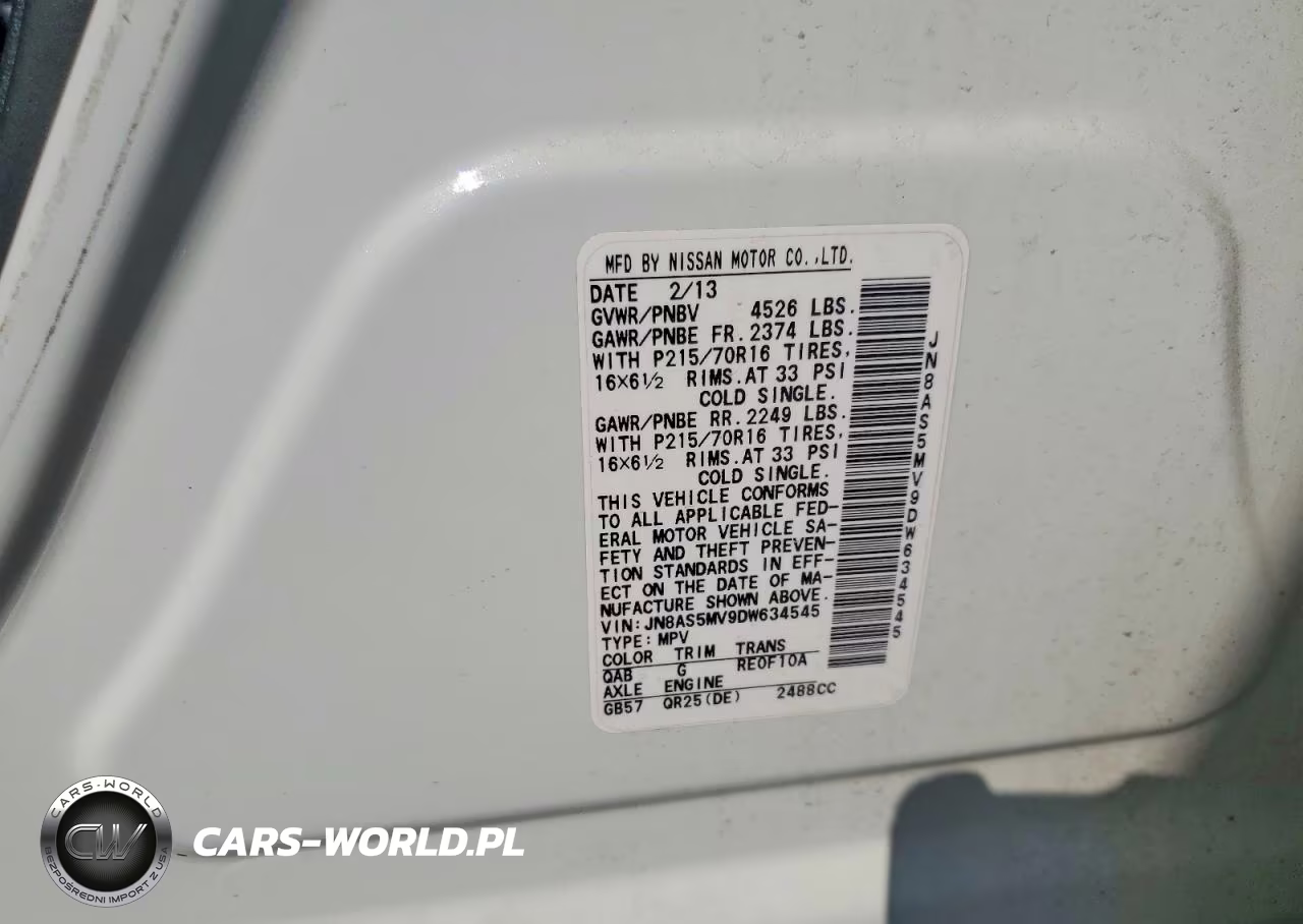 2013 Nissan Rogue S VIN:JN8AS5MV9DW634545 - 12