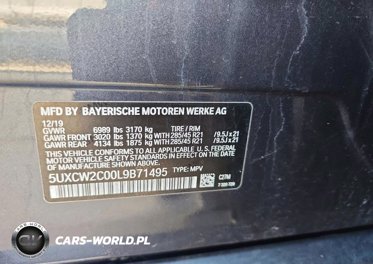 2020 BMW X7 xDrive40I VIN:5UXCW2C00L9B71495 - 12