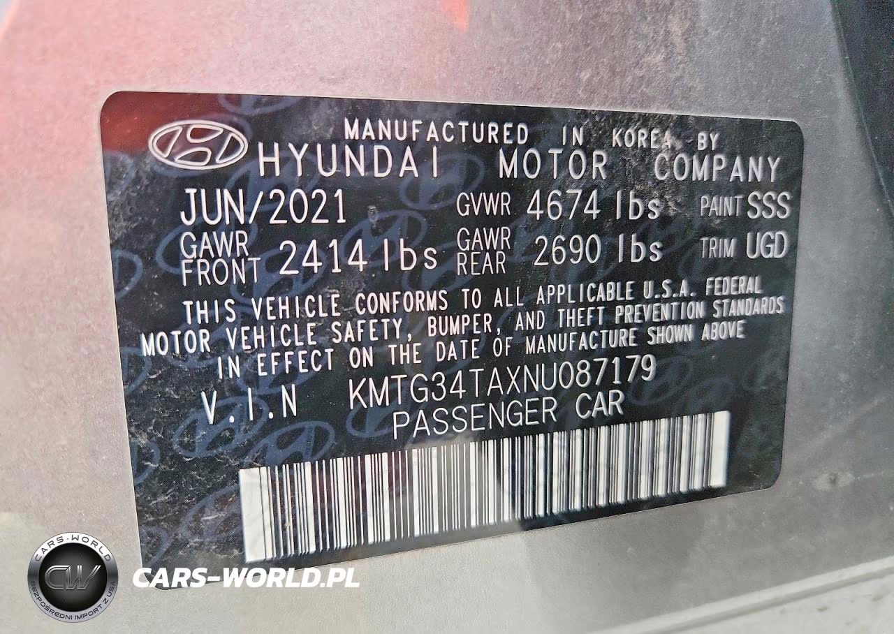 2022 Genesis G70 2.0T VIN:KMTG34TAXNU087179 - 12