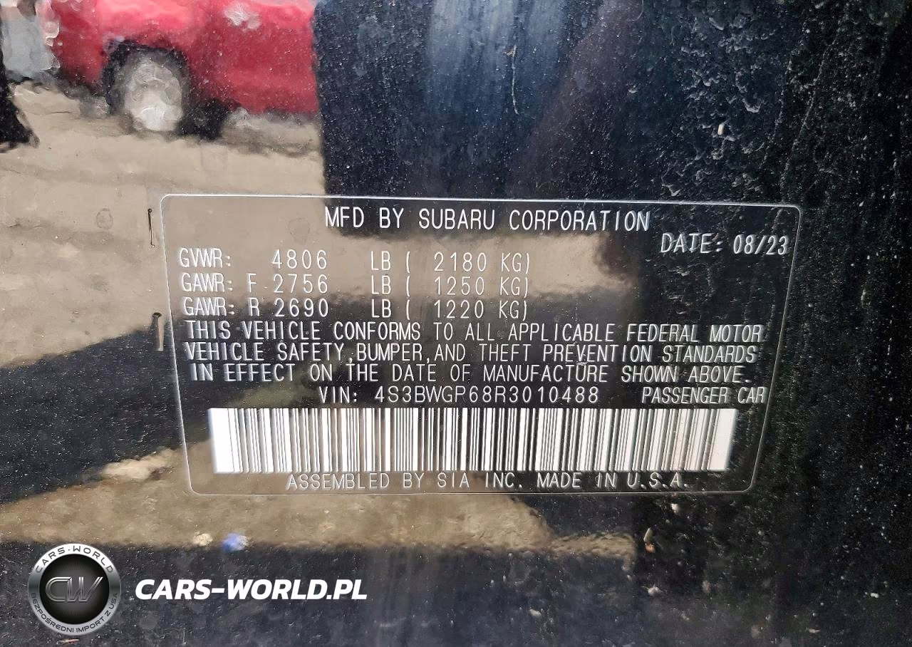 2024 Subaru Legacy Touring Xt VIN:4S3BWGP68R3010488 - 12