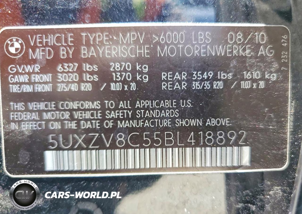 2011 BMW X5 xDrive50I VIN:5UXZV8C55BL418892 - 13