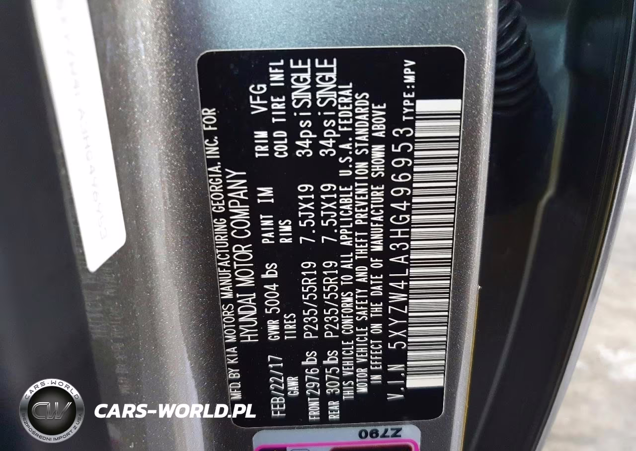 2017 Hyundai Santa Fe Sport 2.0T Ultimate VIN:5XYZW4LA3HG496953 - 13