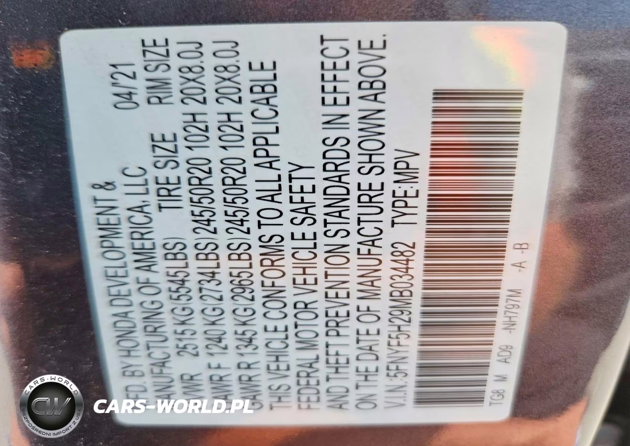 2021 Honda Pilot Se VIN:5FNYF5H29MB034482 - 12